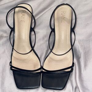 Raye Elegant Black Strappy Women's Sandals